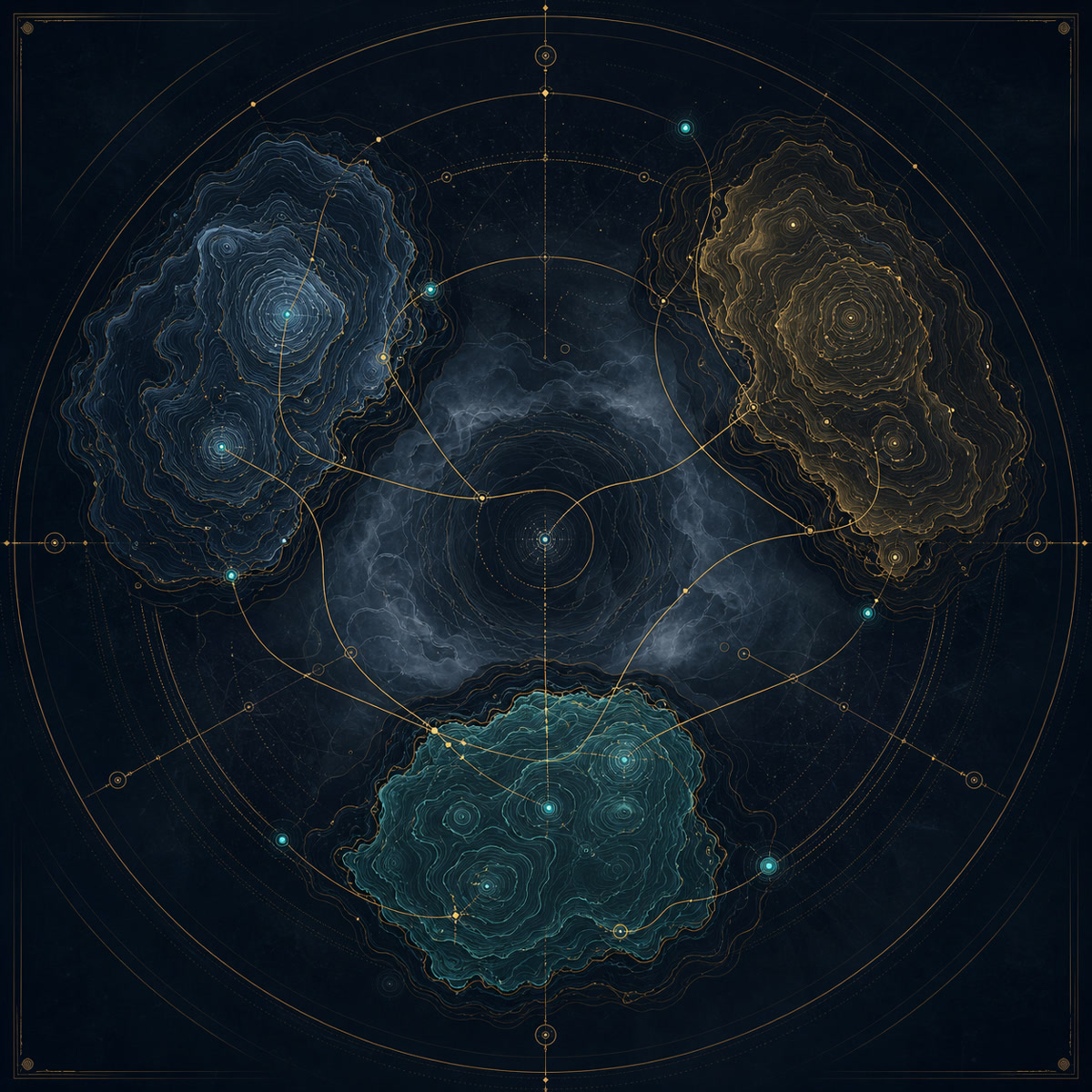 Original abstract top-down zone orientation diagram